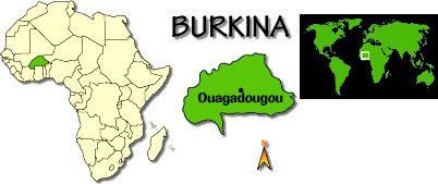 [Country map of Burkina Faso]