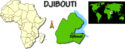 [Country map of Djibouti]