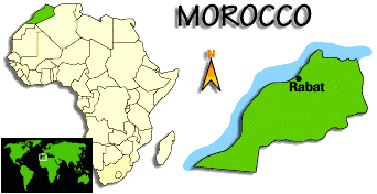 [Country map of Morocco]
