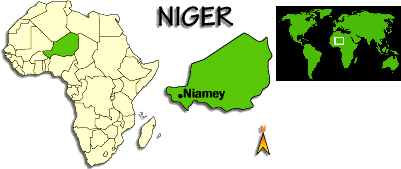 [Country map of Niger]