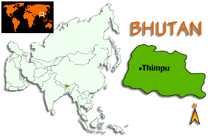 [Country map of Bhutan]