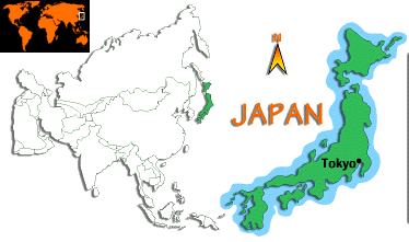 [Country map of Japan]
