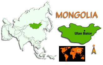 [Country map of Mongolia]