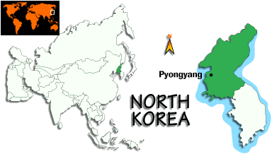 [Country map of Korea, North]