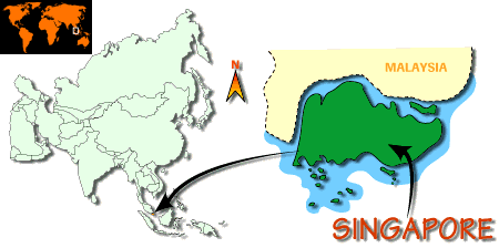 [Country map of Singapore]