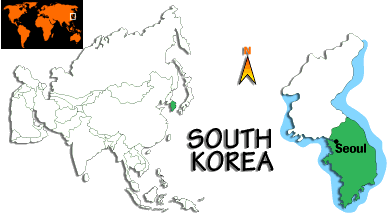 [Country map of Korea, South]