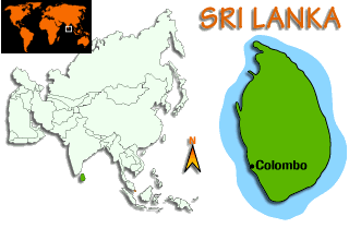 [Country map of Sri Lanka]
