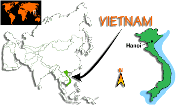 [Country map of Vietnam]