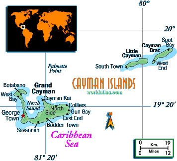 [Country map of Cayman Islands]
