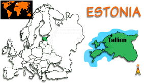 [Country map of Estonia]
