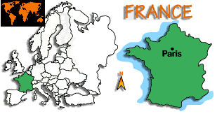 [Country map of France]
