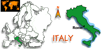 [Country map of Italy]