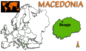 [Country map of Macedonia, The Former Yugoslav Republic of]
