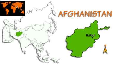 [Country map of Afghanistan]