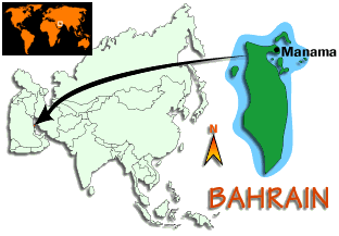 [Country map of Bahrain]