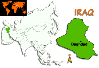 [Country map of Iraq]