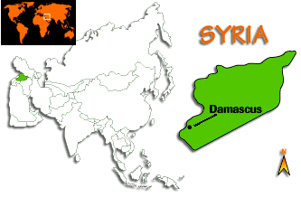 [Country map of Syria]