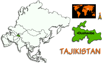 [Country map of Tajikistan]